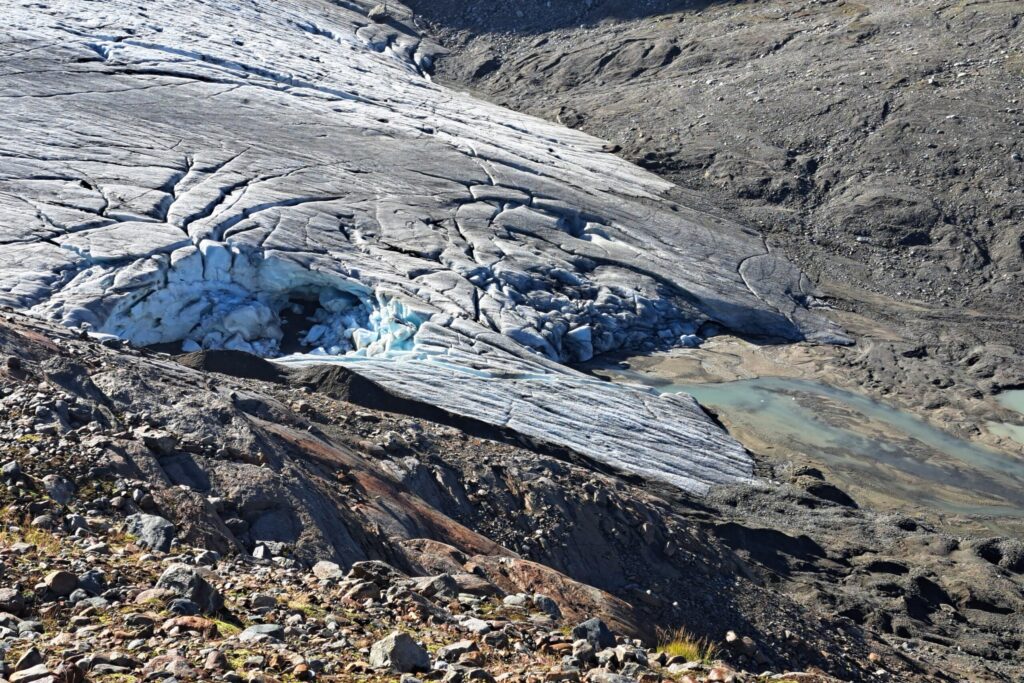 11.09.2025: Verstanclabach GR, Die Zunge des Sivrettagletschers